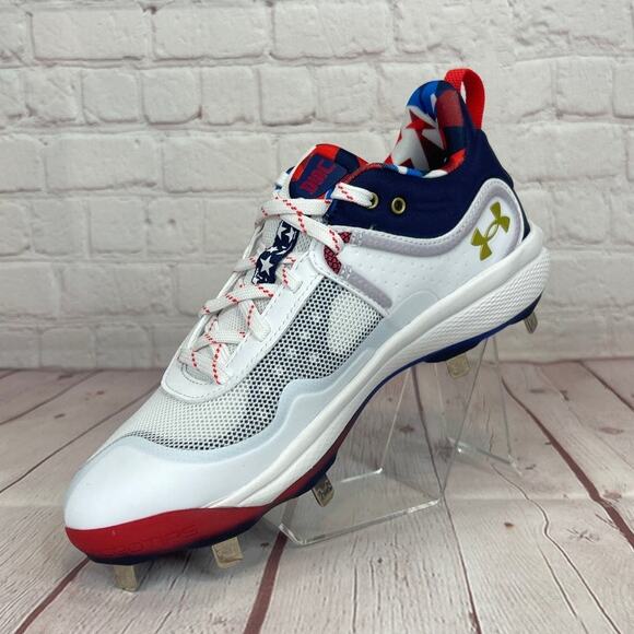 Under Armour Glyde MT 'USA' Softball Metal Cleats Women's Size 6 (3026010 100) - Picture 4 of 10